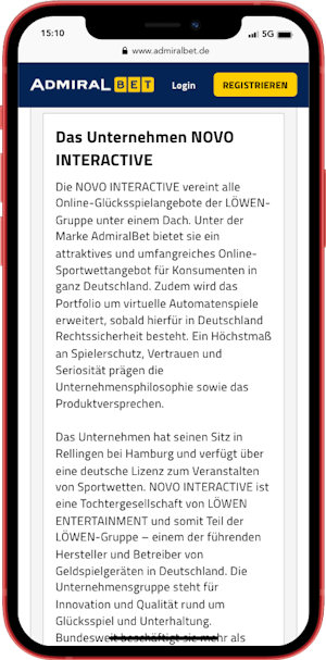 Admiralbet Deutsche Wettlizenz