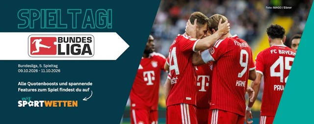 Banner Bundesliga Spieltag 5 Oktober 2026