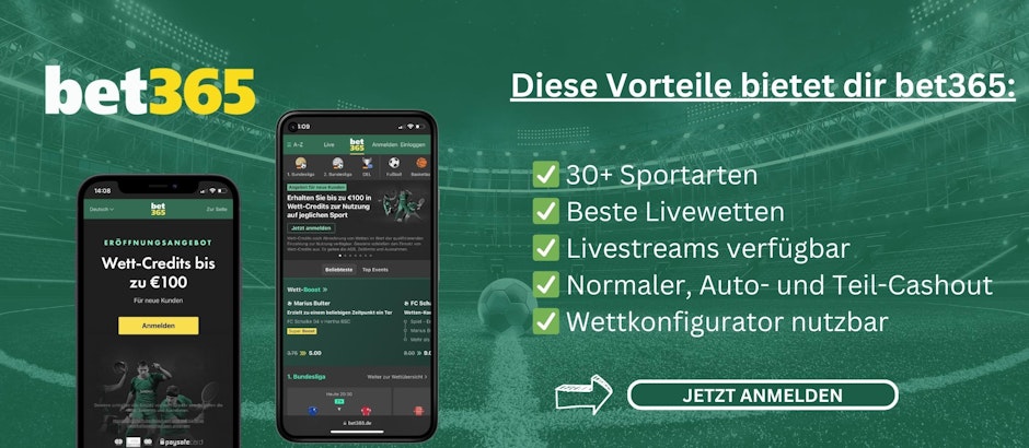 Bet365 ist bester Wettanbieter fuer EM 2024 Wetten