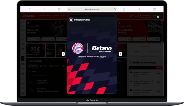 Betano als Bayern Sponsor