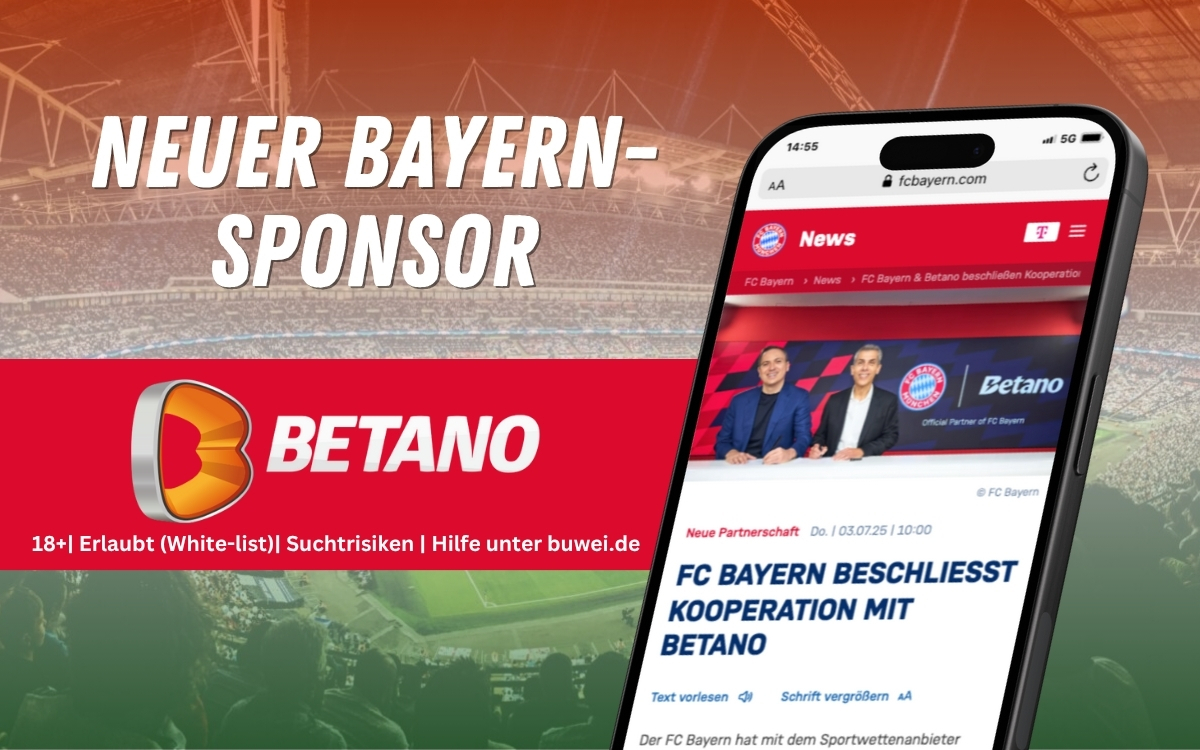 Betano wird Sponsor des FC Bayern München