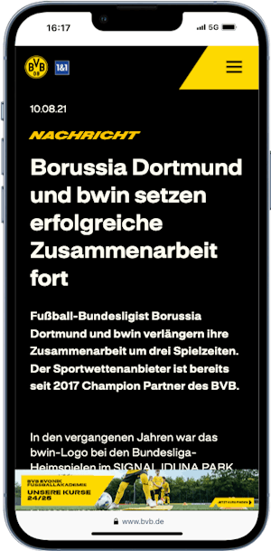 Bwin Sponsoring Borussia Dortmund