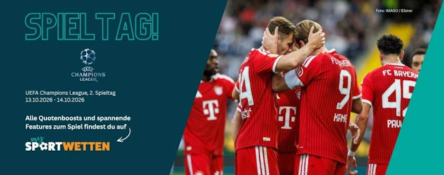 Champions League Banner Mitte Oktober 2026
