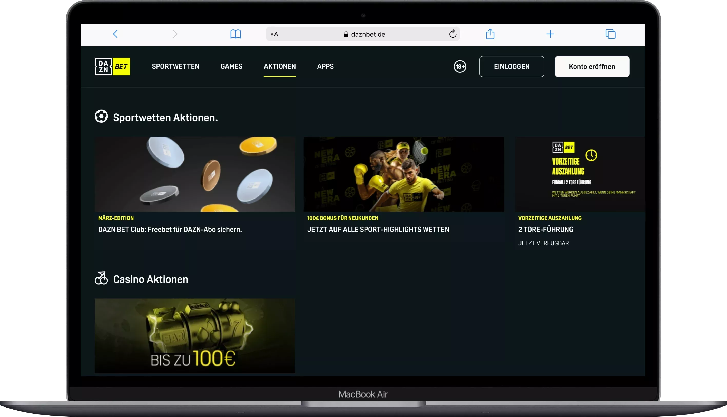 DAZN Bet Bonusaktionen Bestandskunden