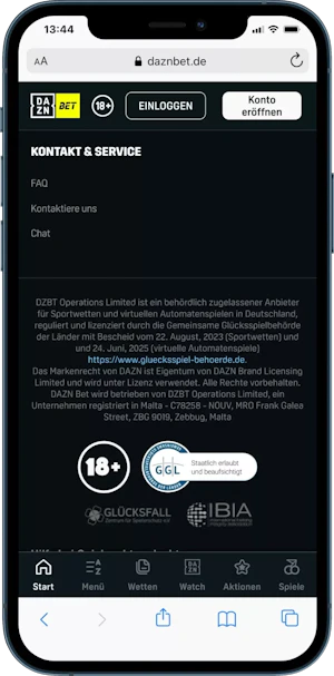 DAZN Bet Deutsche Wettlizenz