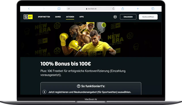 DAZN Bet Sportwetten Bonus 110 Euro