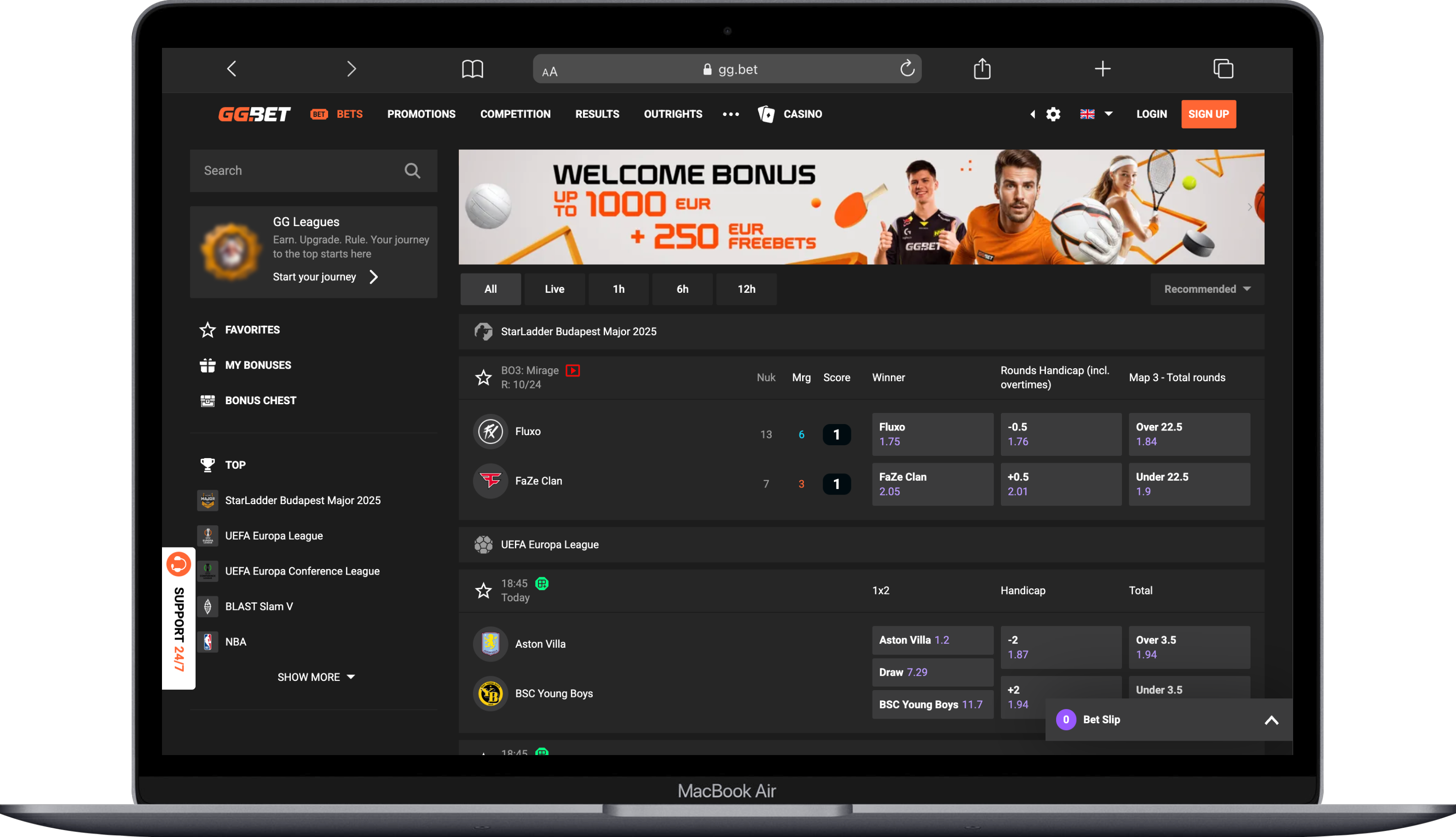 Ggbet Sportwetten Startseite