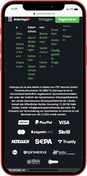 Intertops Deutsche Wettlizenz