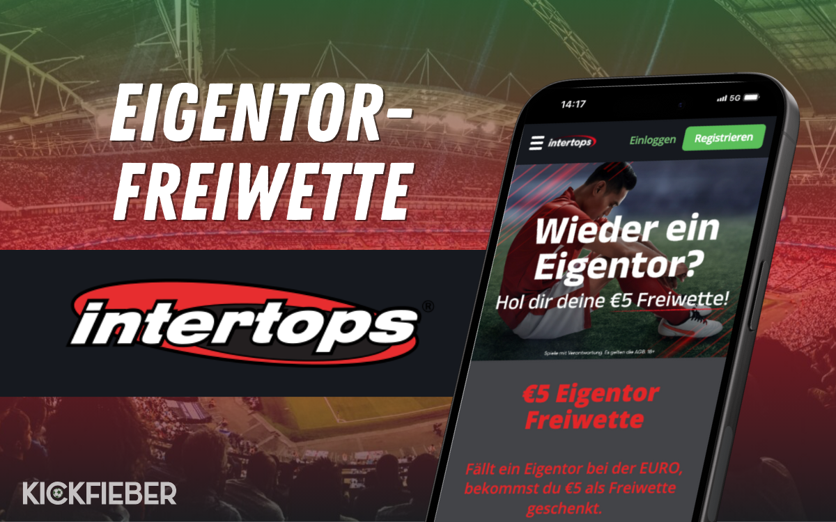 EM-Angebot: Eigentor-Freiwette bei Intertops