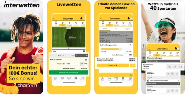 Interwetten Sportwetten App Store