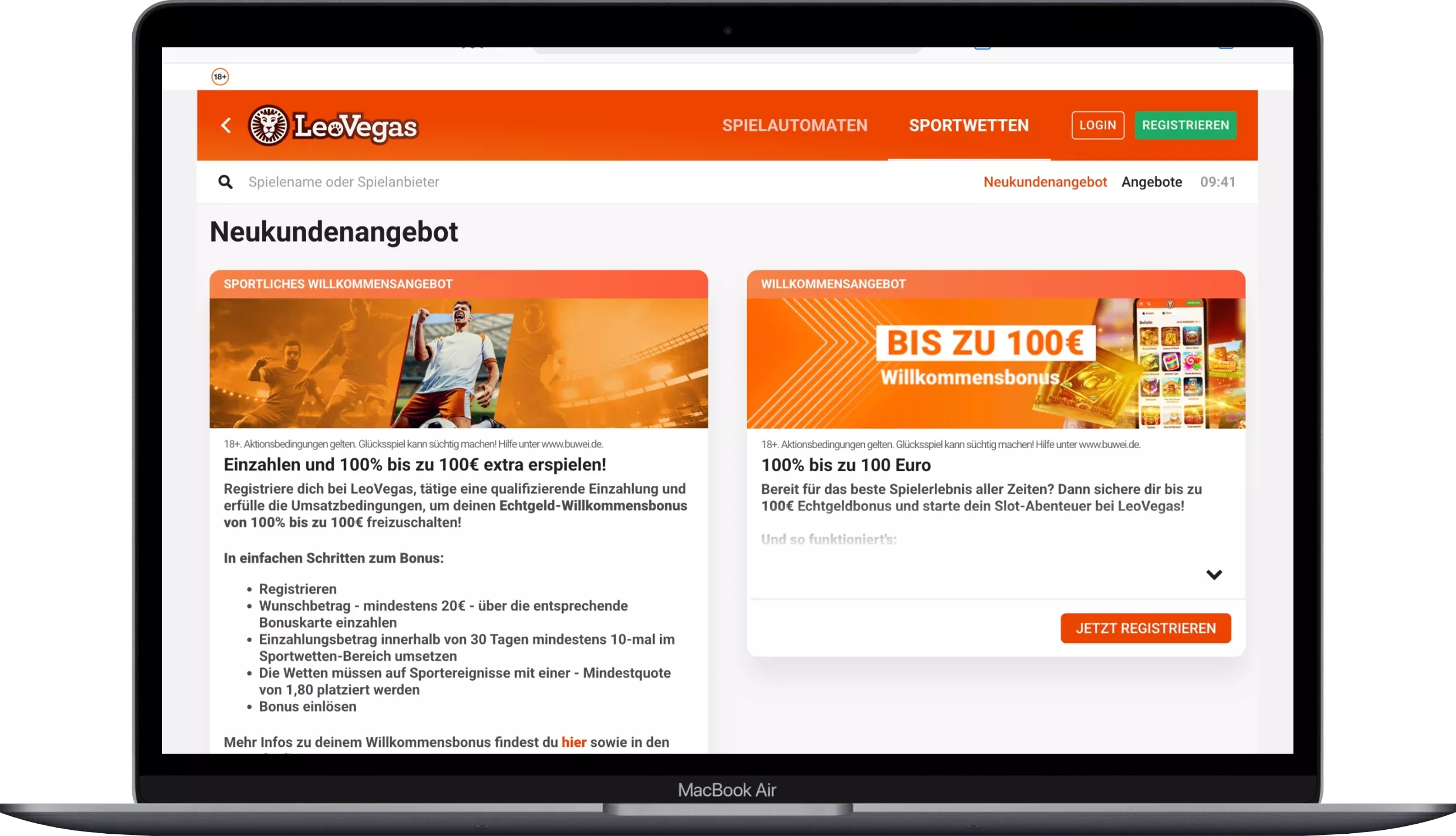 Leovegas Sportwetten Bonus Juli 2026
