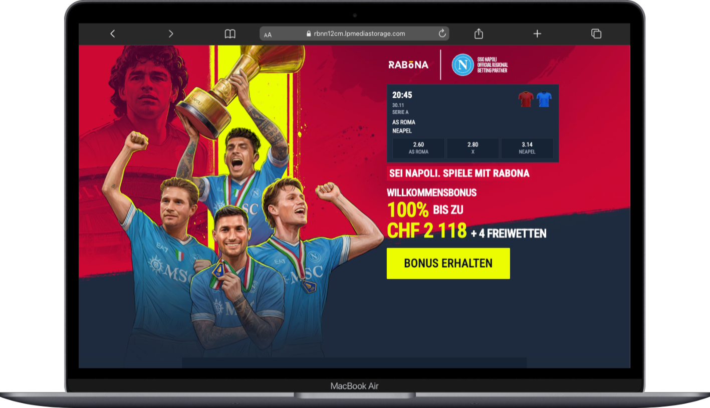 Rabona Sportwetten Bonus Schweiz