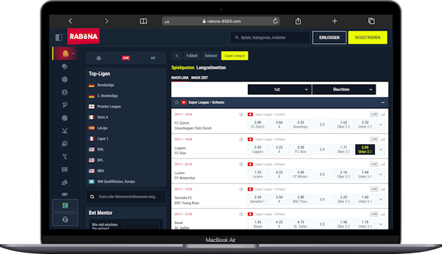 Rabona Super League Wetten