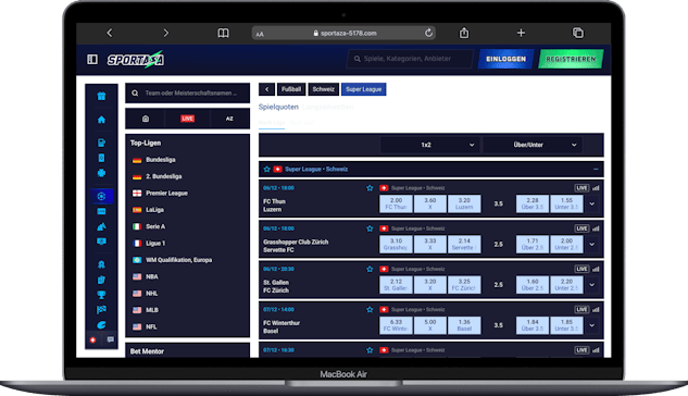 Sportaza Super League Wetten