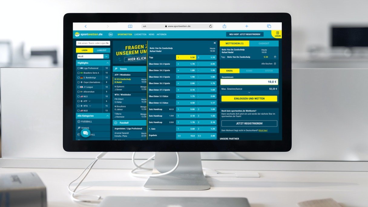 Sportwetten de Wettauswahl