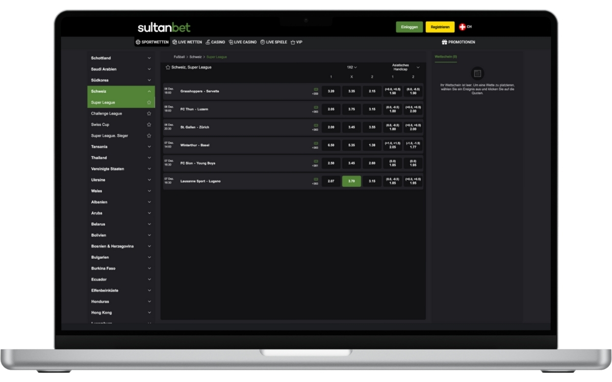 Sultanbet Super League Wetten
