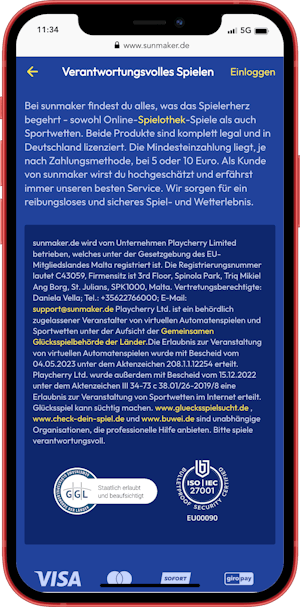 Sunmaker Deutsche Wettlizenz