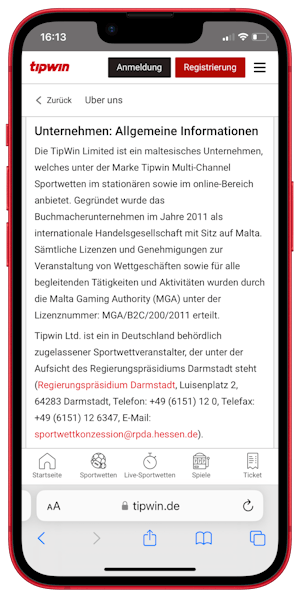 Tipwin Deutsche Wettlizenz