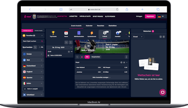 Vbet Serie A Langzeitwetten