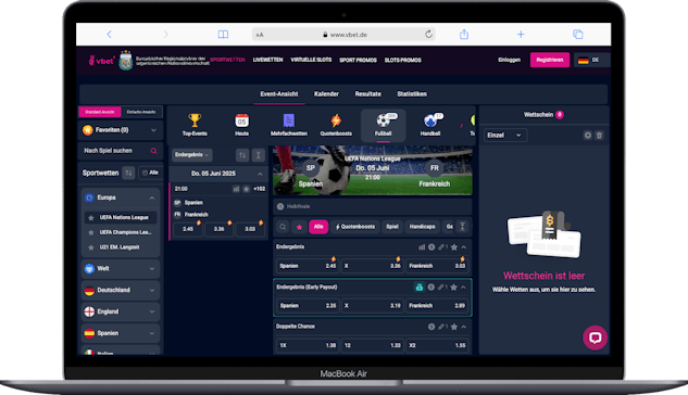 Vbet Sportwetten Angebot