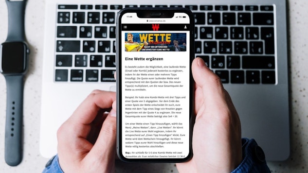 Winamax Wette ergaenzen