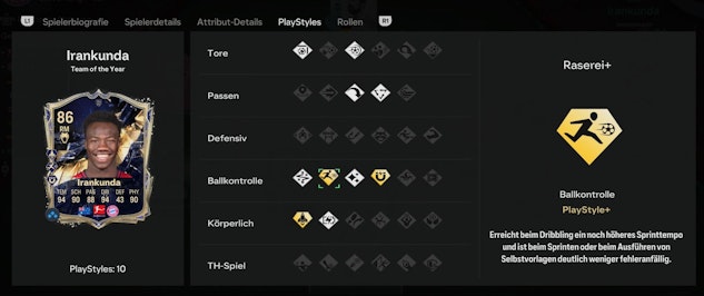 Irankunda Playstyles