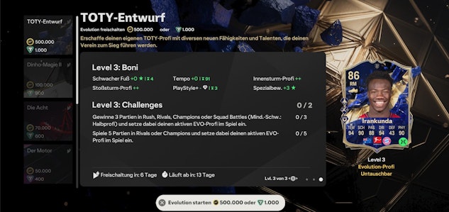 TOTY Entwurf