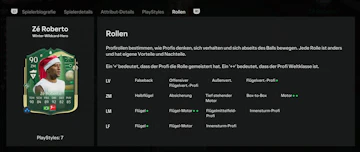 Ze Roberto Spiellerrollen