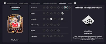 Zubimendi Stats