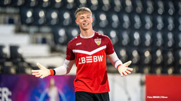 Florian Hellstern von der Vf B Stuttgart U23 im Maerz 2026