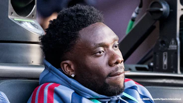 Alphonso Davies vom FC Bayern Muenchen im Mai 2026