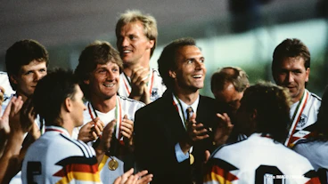 Deutschland nach dem WM Sieg bei der WM 1990