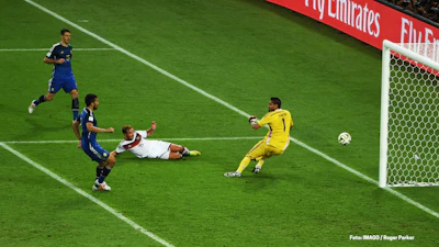 Mario Goetze fuer Deutschland im Finale der WM 2014