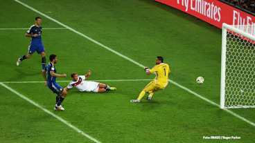 Mario Goetze fuer Deutschland im Finale der WM 2014