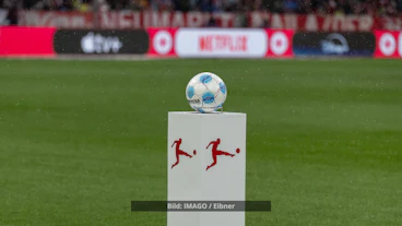 Podest mit Logo der Bundesliga