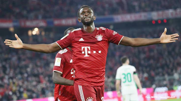 Tanguy Nianzou vom FC Bayern Muenchen im Maerz 2022