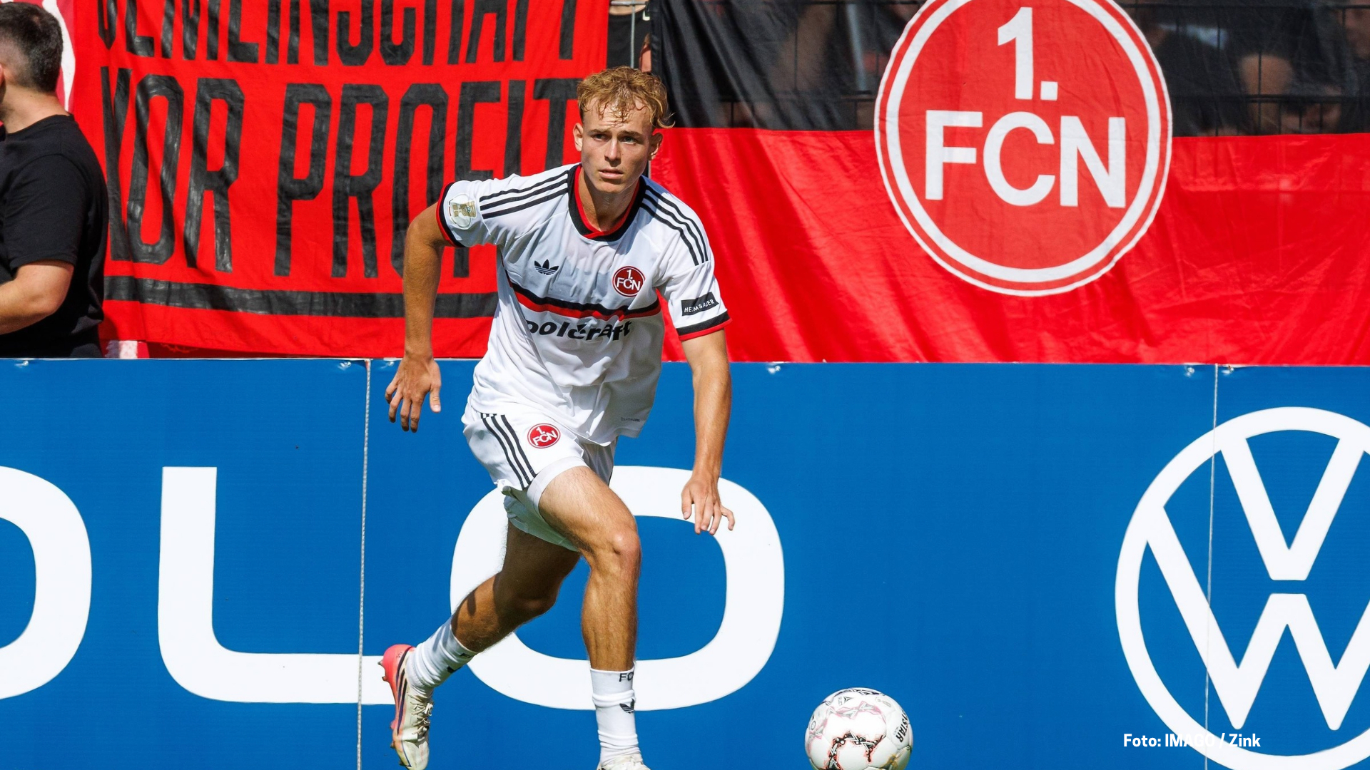 Eric Porstner vom 1 FC Nuernberg im August 2026