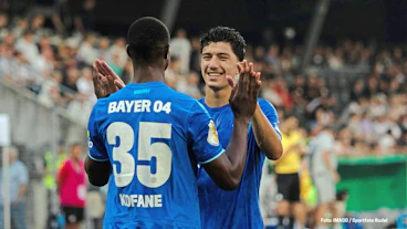 Ibrahim Maza und Cristian Kofane im August 2025