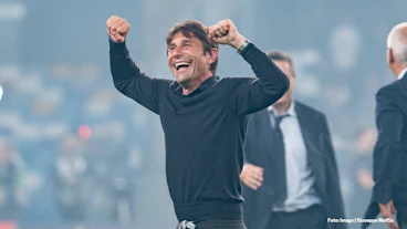 Antonio Conte von der SSC Napoli beim Feiern