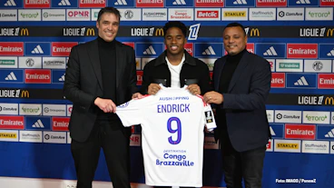 Endrick bei der Vorstellung bei Olympique Lyon im Januar 2026