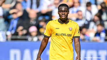 Kofi Amoako von Dynamo Dresden im Maerz 2026