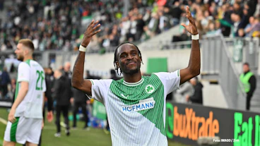 Noel Futkeu von der Sp Vgg Greuther Fuerth im April 2026