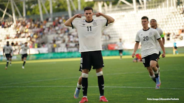 Said El Mala fuer die deutsche U19 Nationalmannschaft bei der U19 EM 2025