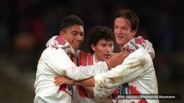 Bundesliga Historie Vf B Stuttgart Balakov Bobic Elber 199697