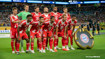 Das Team des FC Bayern Muenchen bei der Klub WM