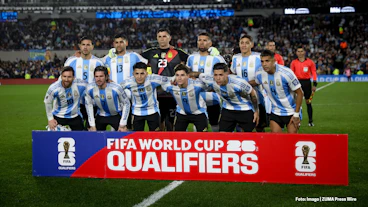 Das Team von Argentinien bei der WM Qualifikation