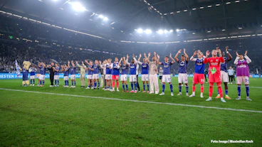Der FC Schalke 04 nach dem Sieg gegen Hertha BSC im August 2025