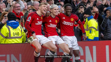 Hojlund Garnacho Mainoo Manchester United